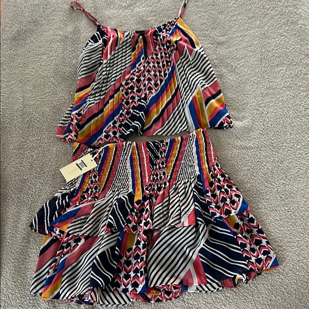 Ramy Brook Colorful Striped Two-Piece Set bought separately selling together